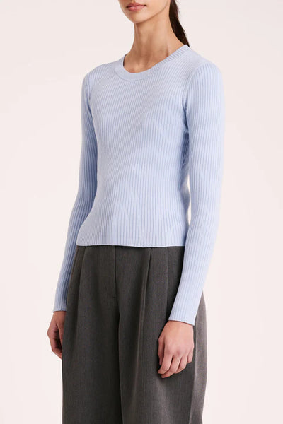 Nude Classic Knit - Mineral Blue