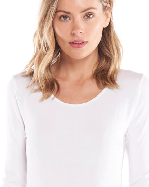 Kellie Long Sleeve Top - White