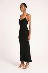 Lea Cupro Dress - Black