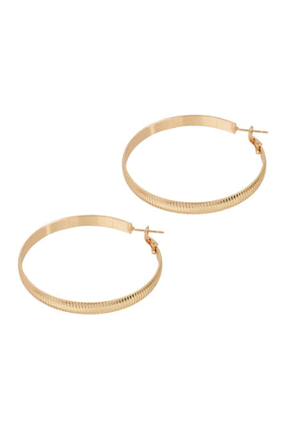 Norse Large Hoop Earring - Gold