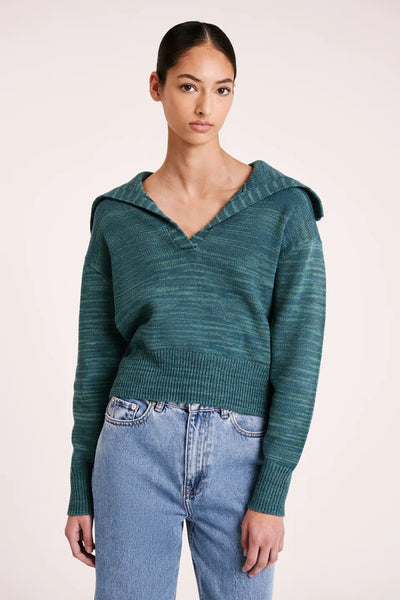 Terrin Rugby Knit - Teal