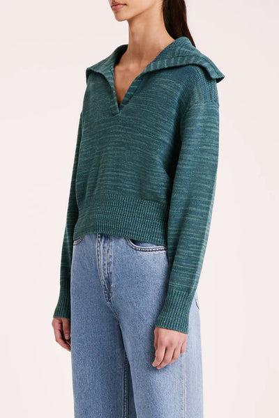 Terrin Rugby Knit - Teal