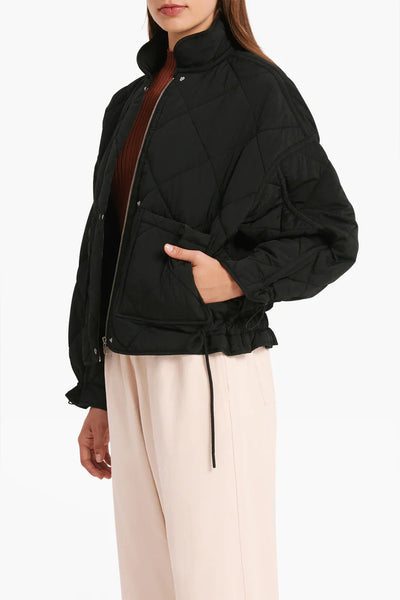 Sloane Puffer Jacket - Washed Black